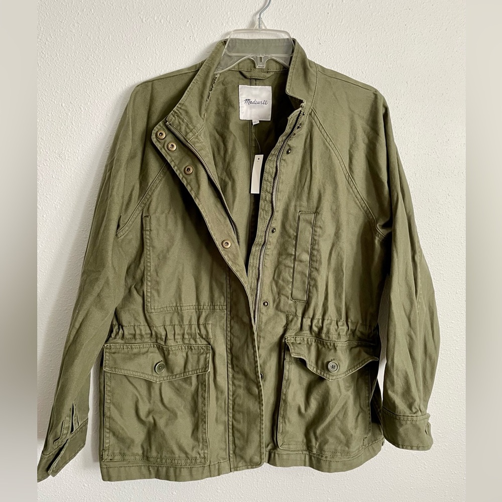 NWT Madewell Green Northover Utility Jacket Size Large